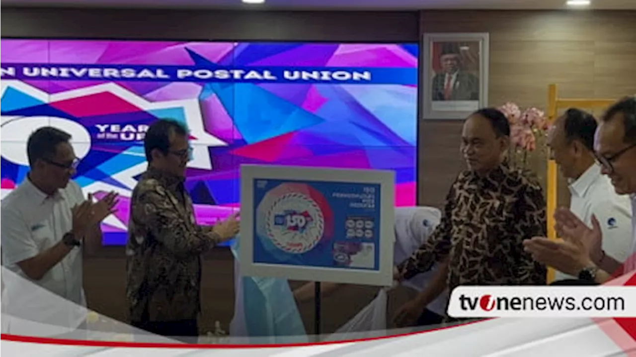 Kominfo Luncurkan Prangko Bulat Seri 150 Tahun Pos Sedunia