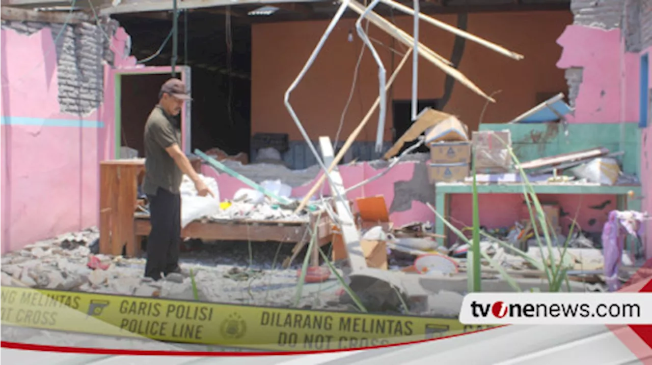 Tiga Warga Terluka dan Bangunan Rumah Ambruk Gegara Ledakan Petasan, Kades : Meledak saat Dirakit