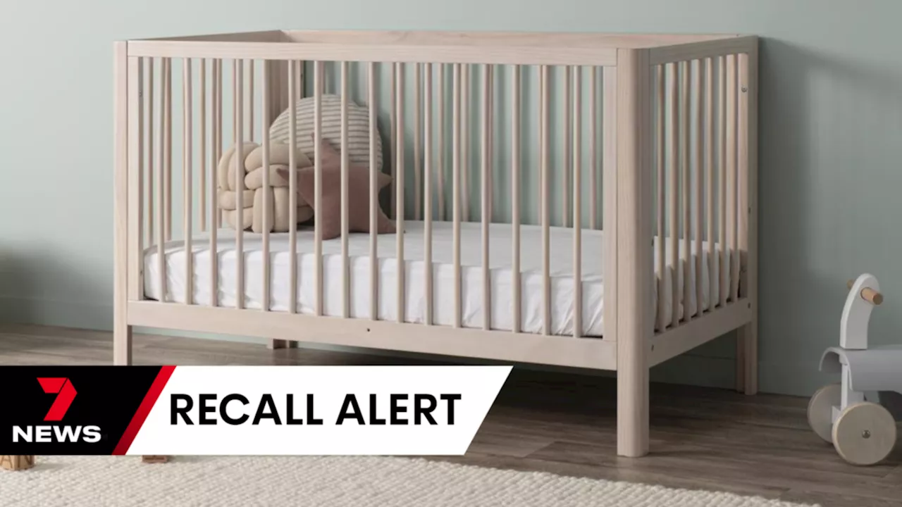 Mocka Octavia Coastal Cot recalled by ACCC over fears side rail may dislodge