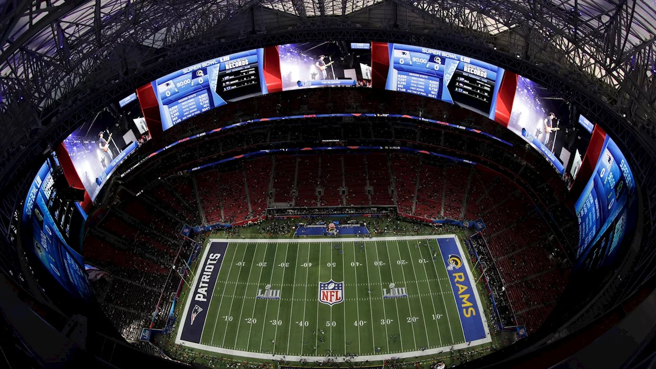 The Super Bowl will return to Atlanta's Mercedes-Benz Stadium in 2028