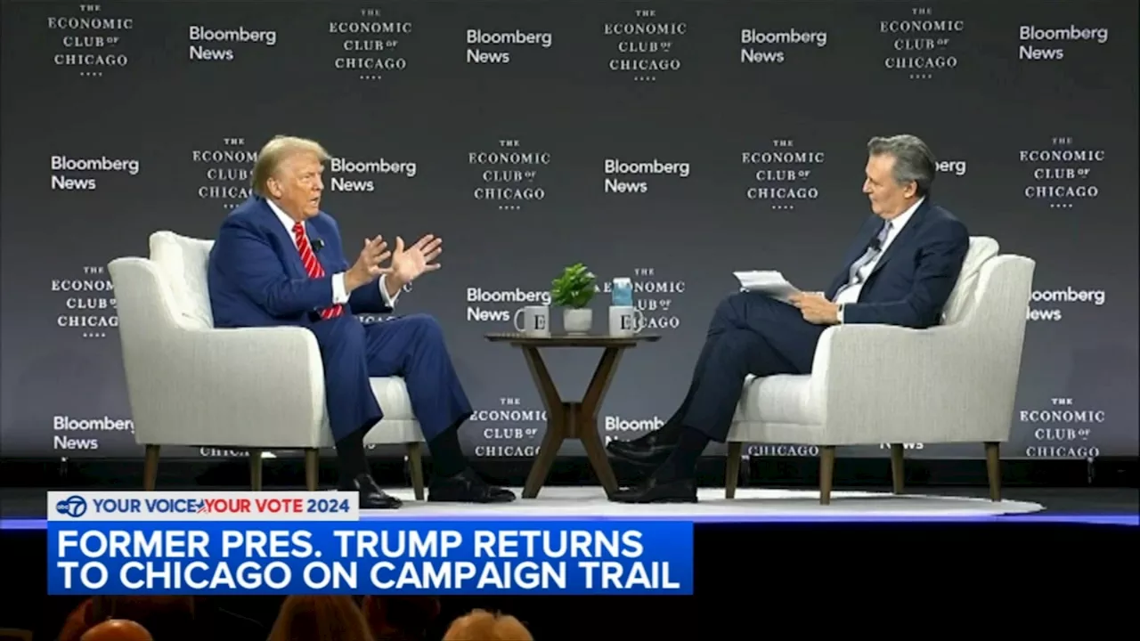 Donald Trump defends tariffs, mass deportation plans in Economic Club of Chicago interview