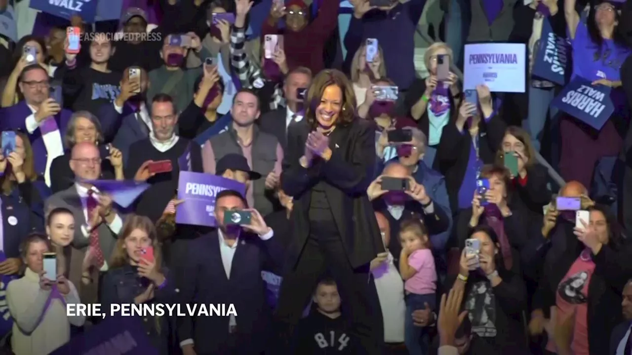 Harris makes appearance in Pennsylvania, the largest battleground state