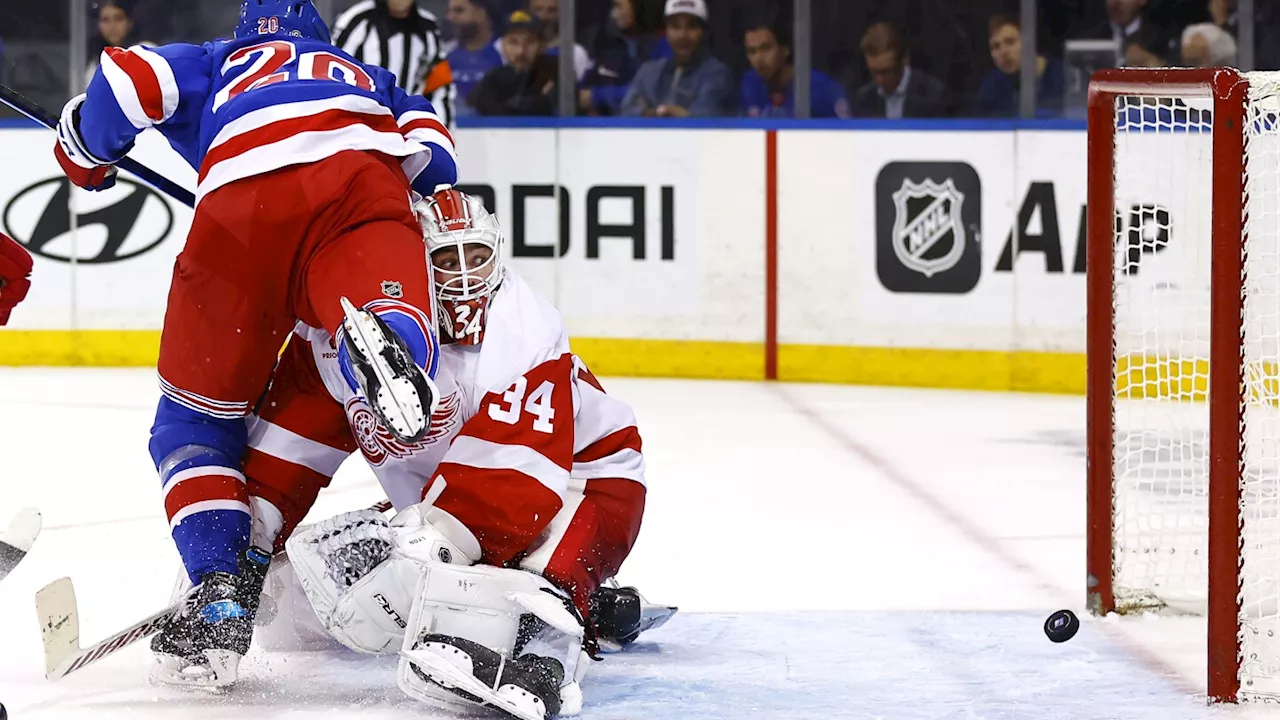 Kreider scores tiebreaking goal in 2nd period as Rangers beat Red Wings 4-1