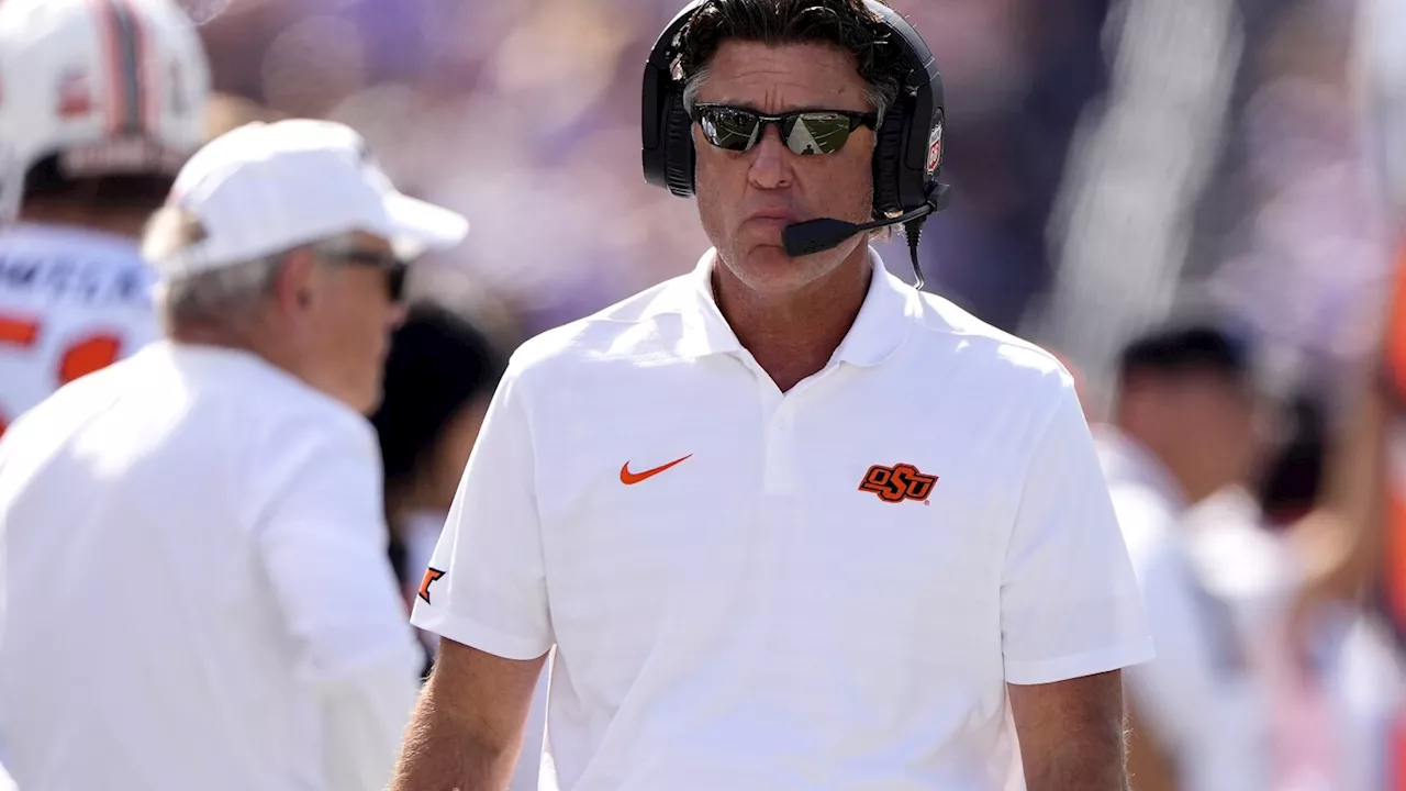 Oklahoma State coach Gundy has eye injury after 'run-in' with his cattle