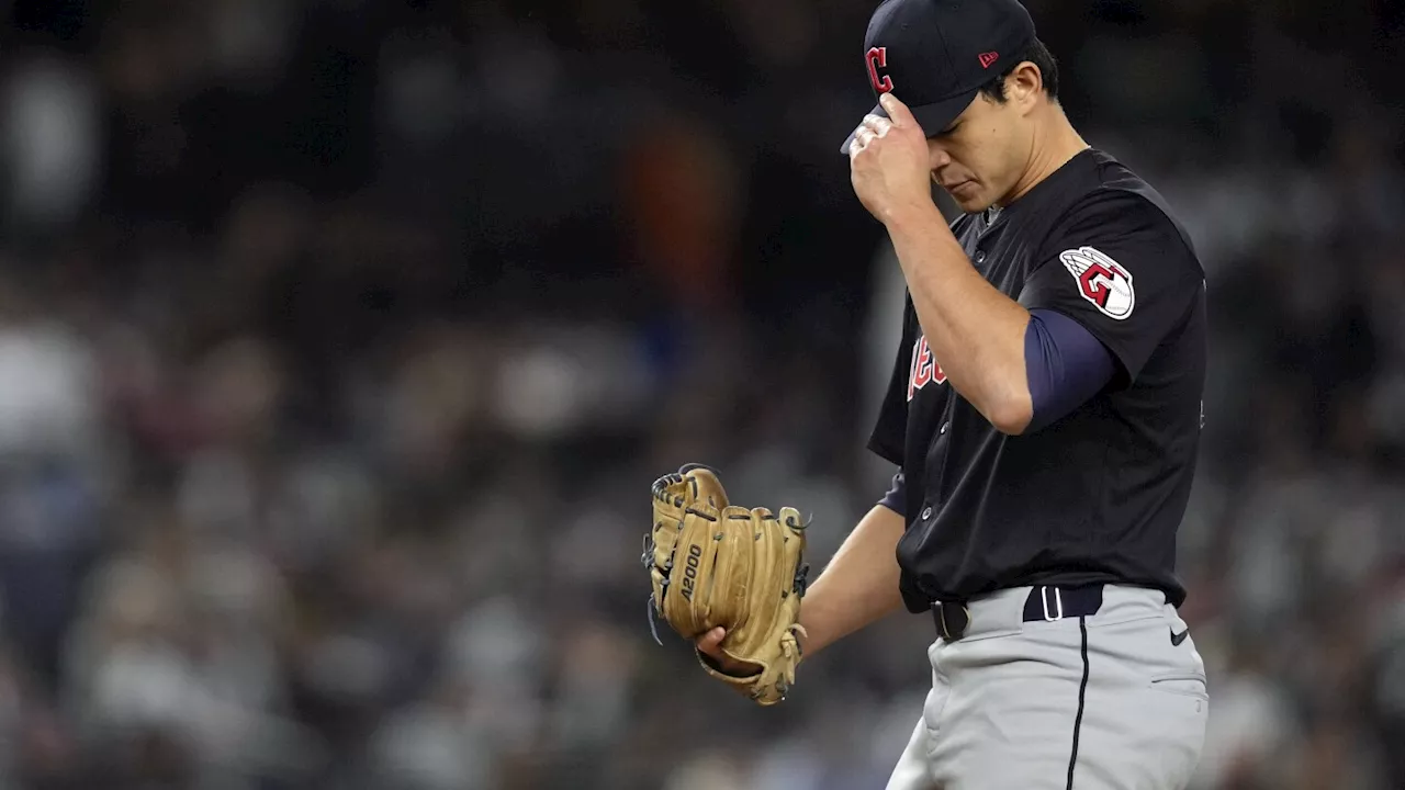 Wild thing! Guardians rookie reliever throws 4 of team's record-tying 5 wild pitches in Game 1 loss