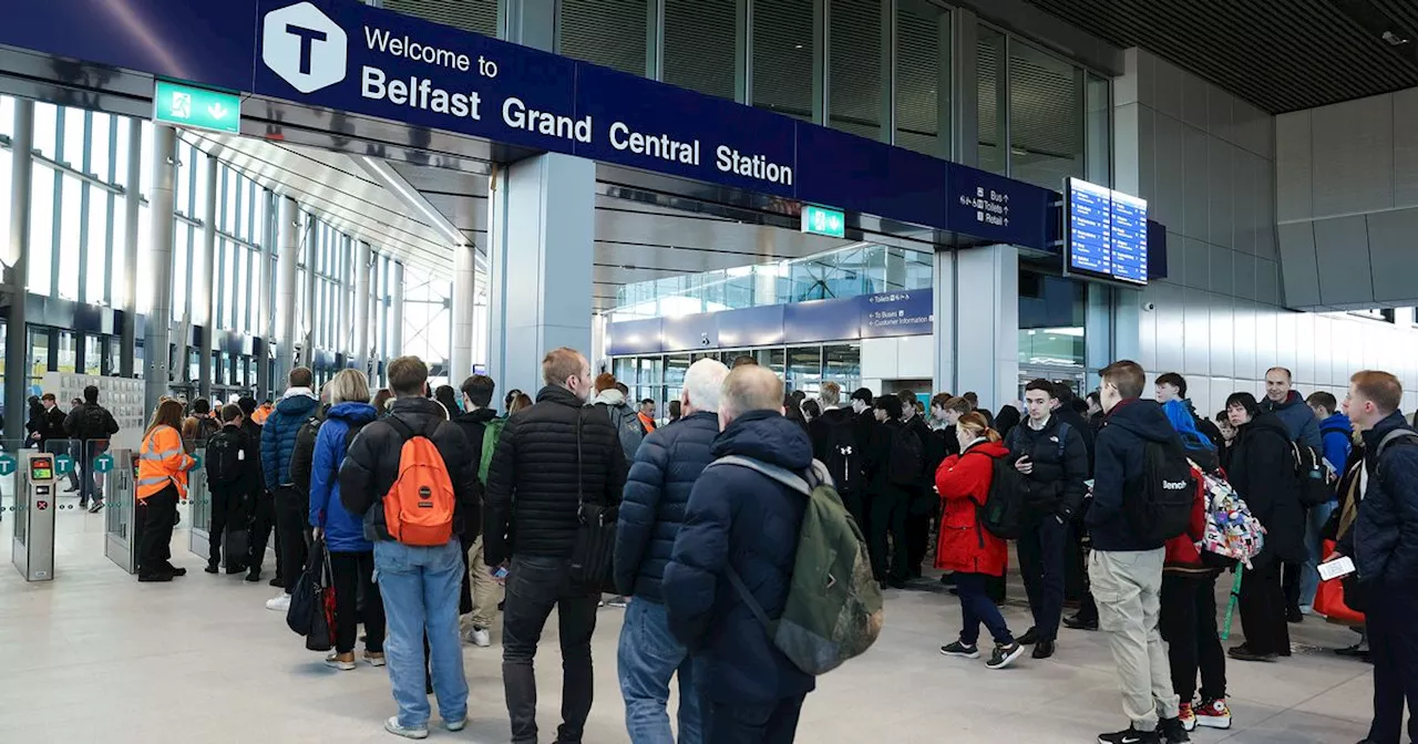 Belfast Grand Central Station faces first rush hour test