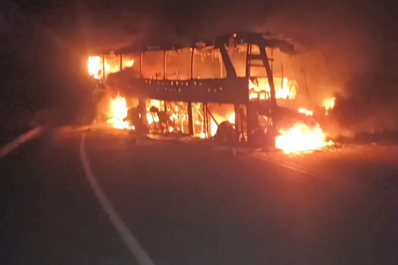 Ilesos quedaron pasajeros y conductores de buses atacados en la Panamericana en Cauca