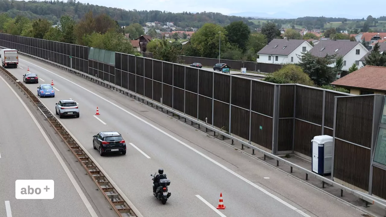 Solarstrom von der Autobahn: Könnten Aargauer Lärmschutzwände bald Strom produzieren?