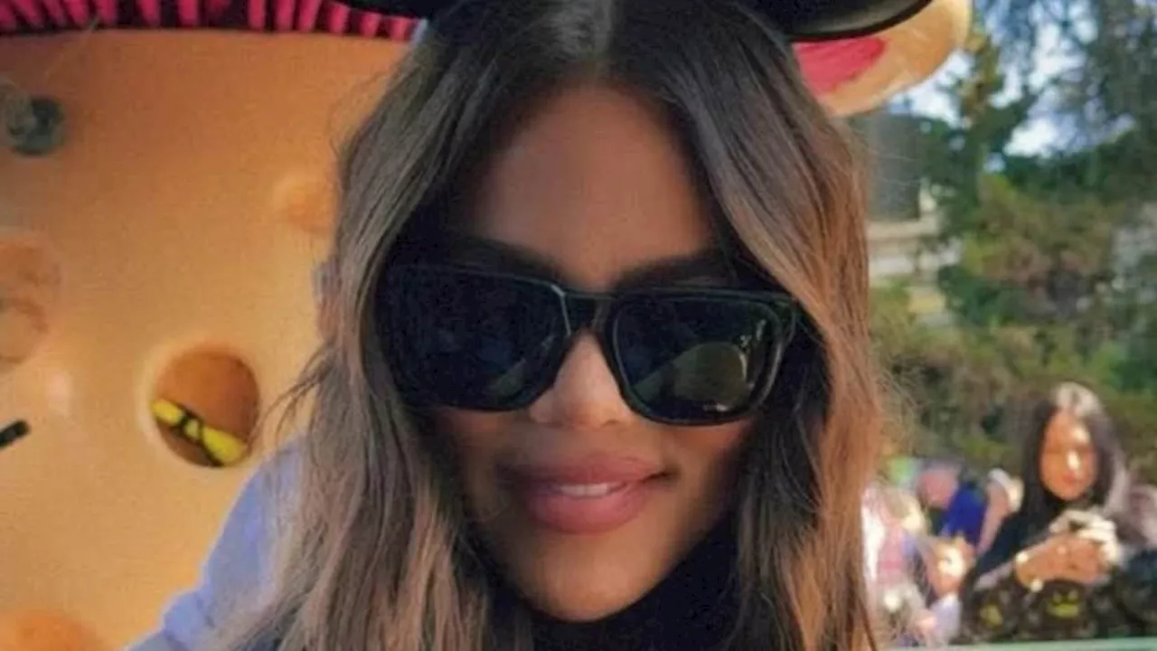 Khloe Kardashian rocks Mickey Mouse ears while enjoying a fun-filled family trip to Disneyland with...