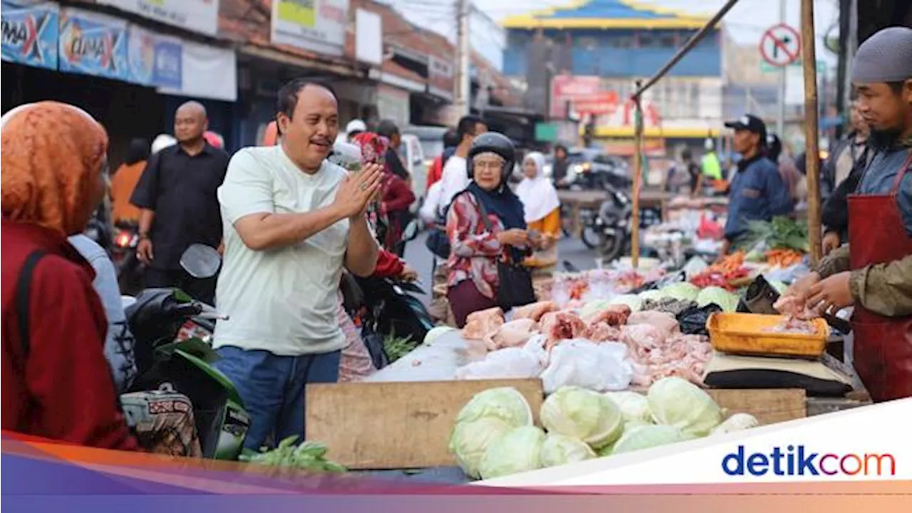 Kunjungi Pasar Sumedang, Jeje Dengarkan Curhatan Pedagang