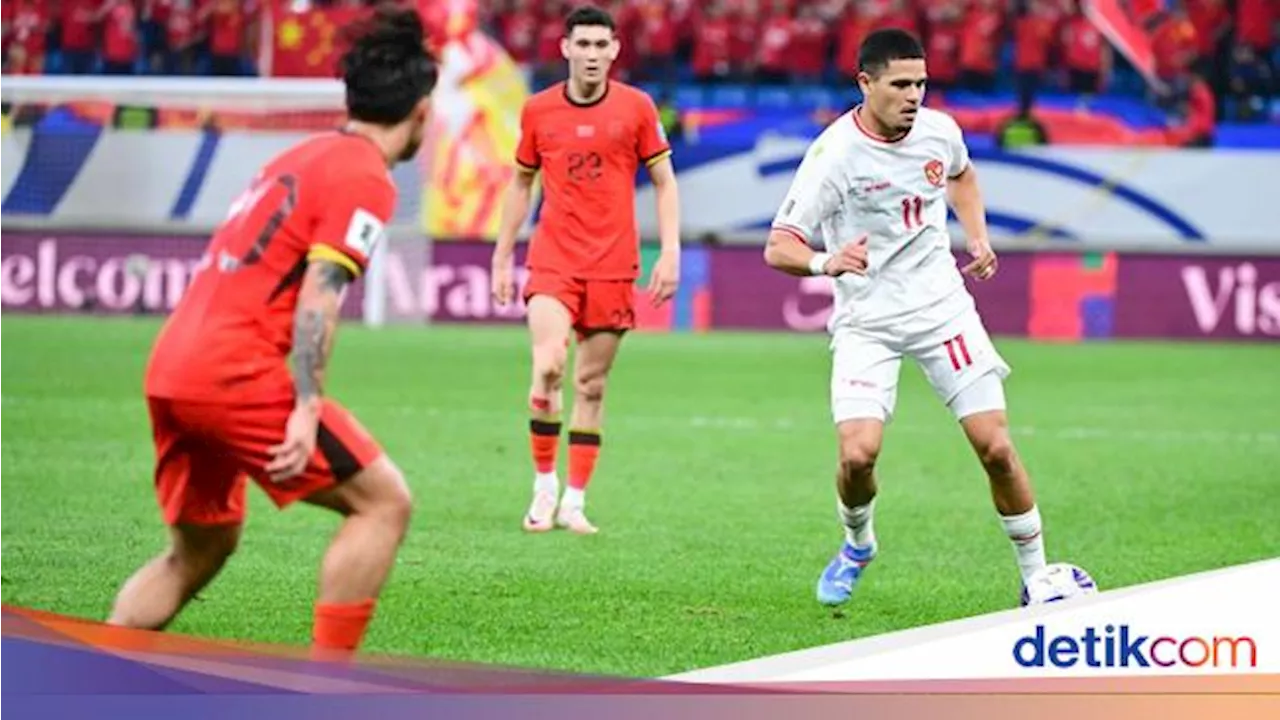 Statistik China Vs Indonesia: Timnas Dominan, tapi Kalah Efektif