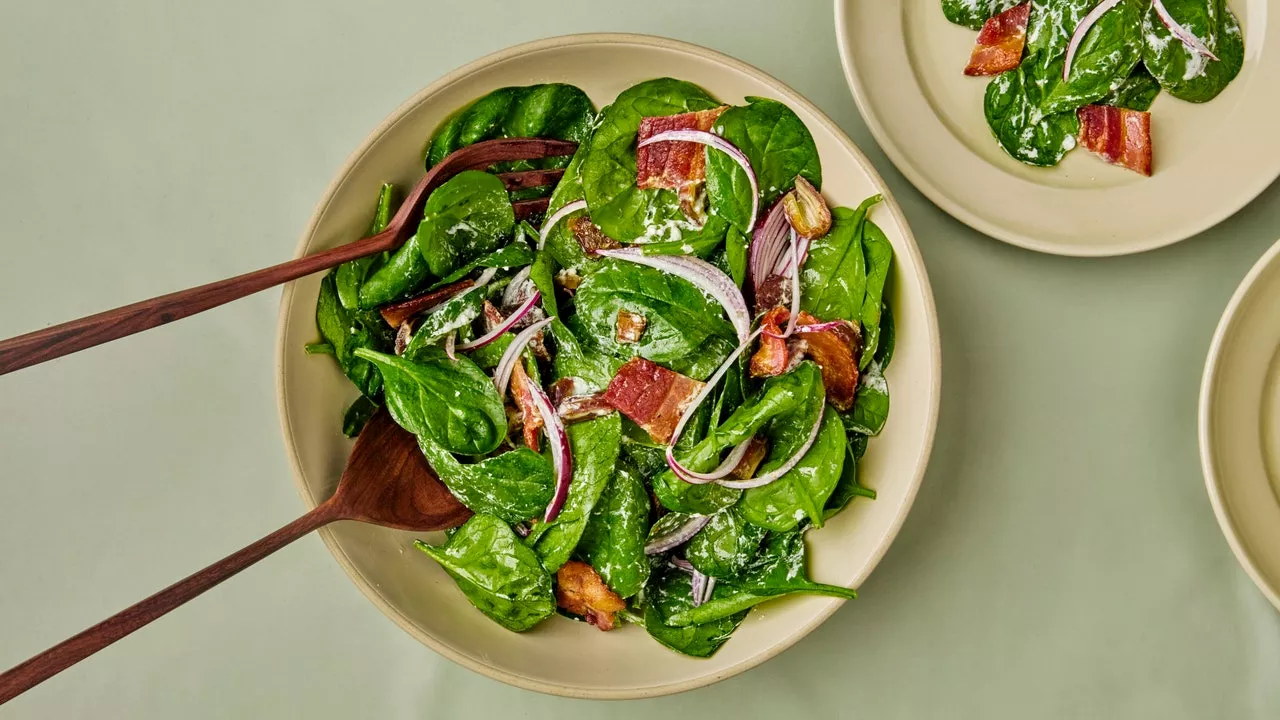 Spinach Salad With Feta Dressing