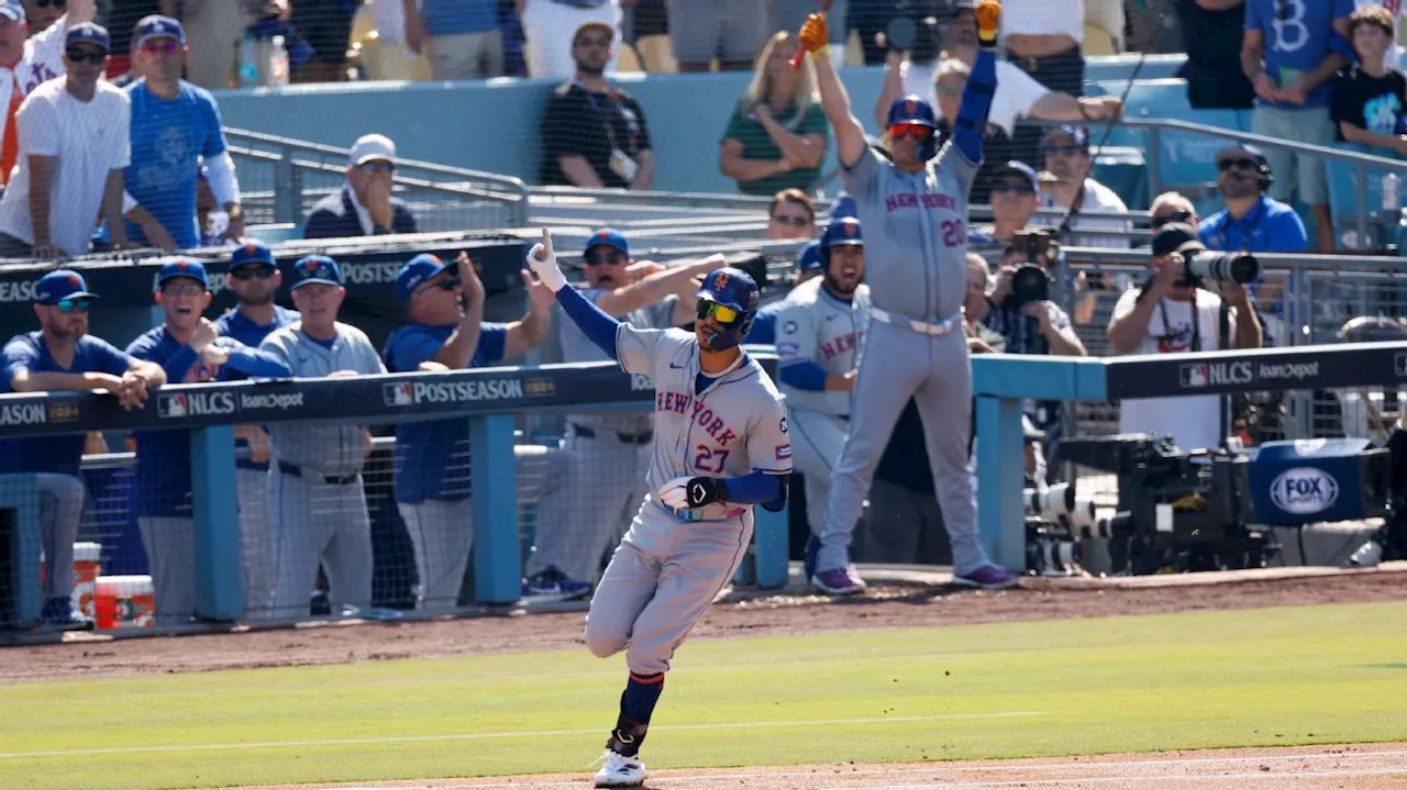 Mets win Game 2 behind Manaea, Vientos to even NLCS with Dodgers