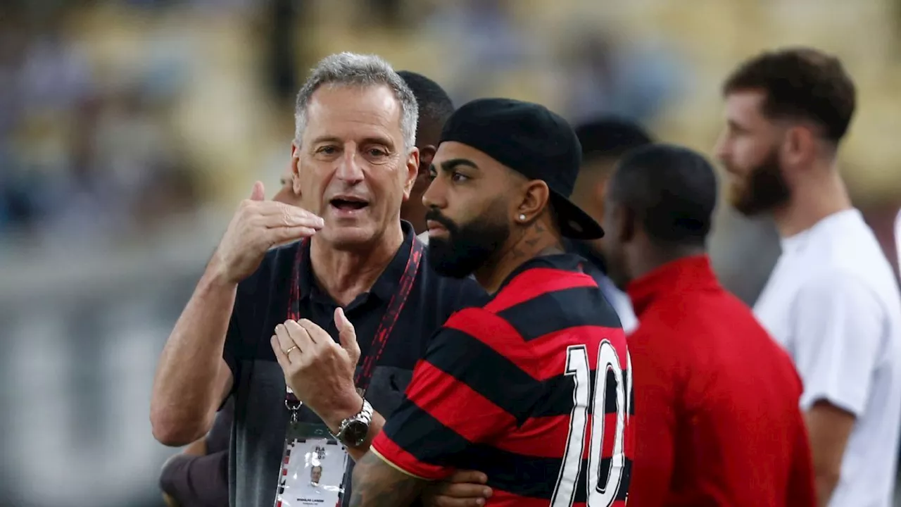 Landim revela torcida pela permanência de Gabigol no Flamengo