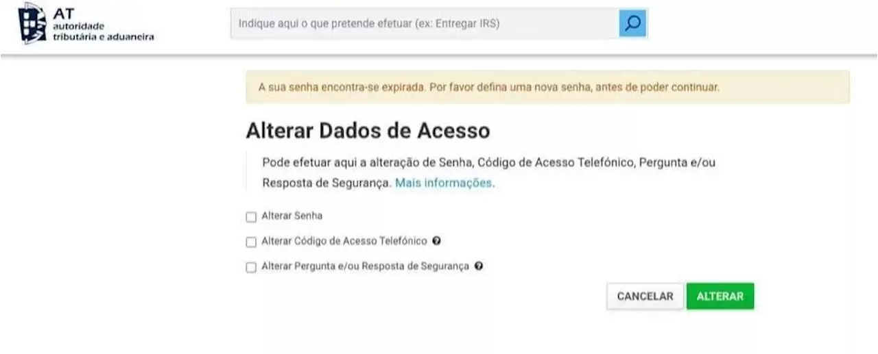 Nove Mil Credenciais do Portal das Finanças Divulgadas: Todos Devem Mudar Senhas!