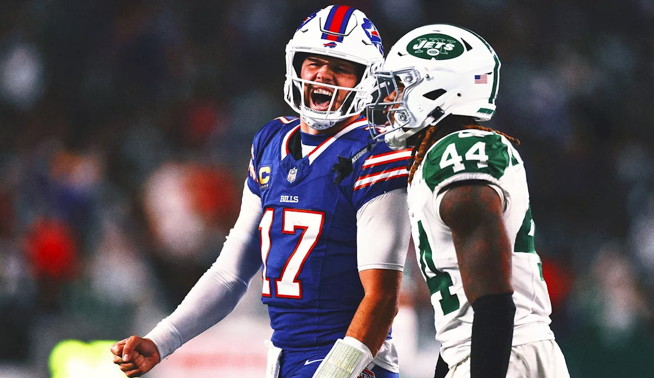 Josh Allen and Bills overcome Aaron Rodgers' Hail Mary to beat Jets 23-20