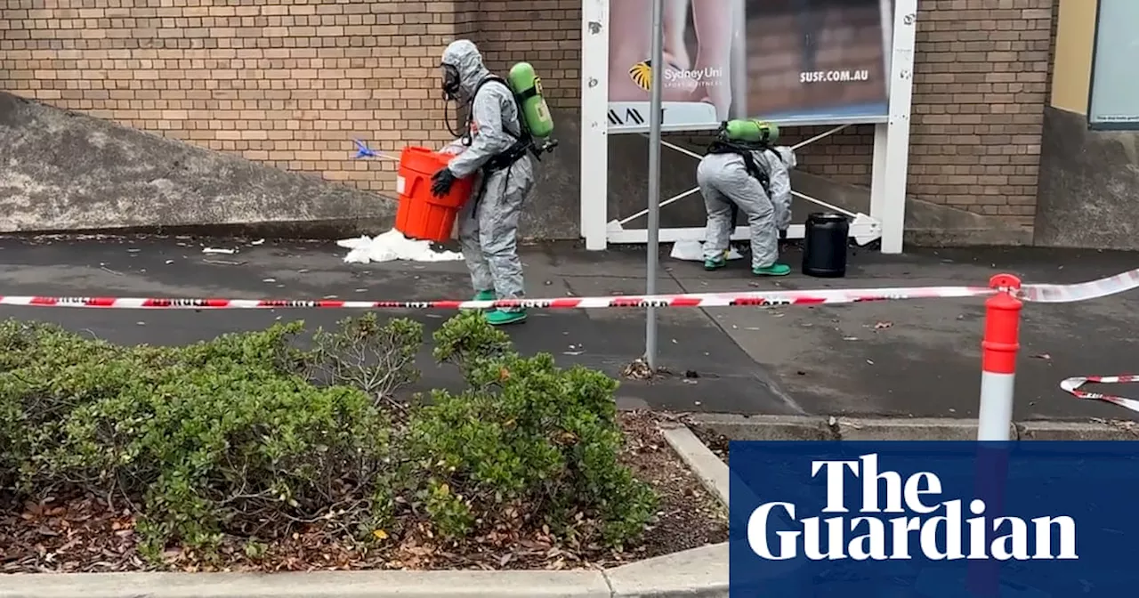 Three people taken to hospital after incident involving ‘acid-based chemicals’ at University of Sydney