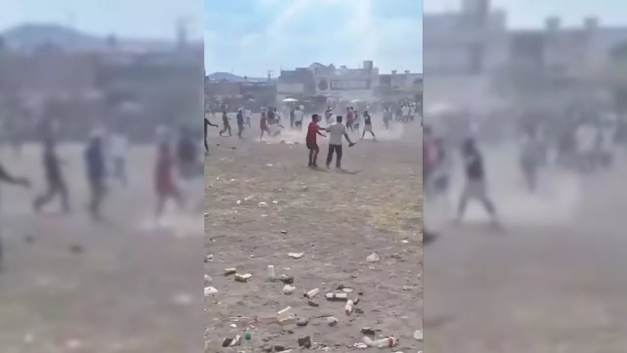 IMÁGENES FUERTES: se arma la campal en final de futbol llanero