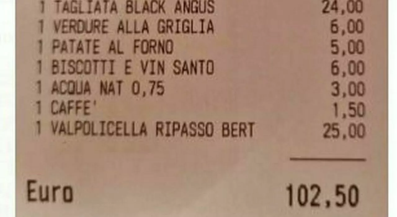 ​Coppia cena al ristorante e se ne va senza pagare il conto, il titolare pubblica lo scontrino sui social: dop