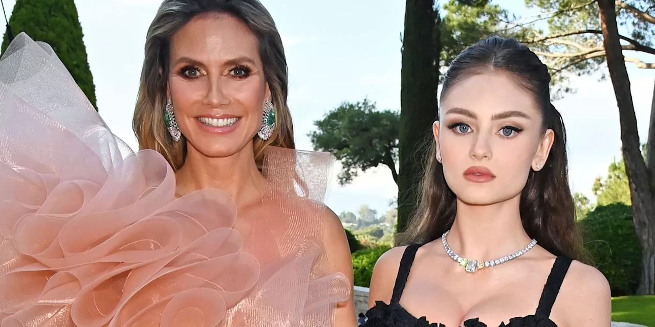 Heidi Klum Just Posed With Daughter Leni in Nothing But Lacy Lingerie