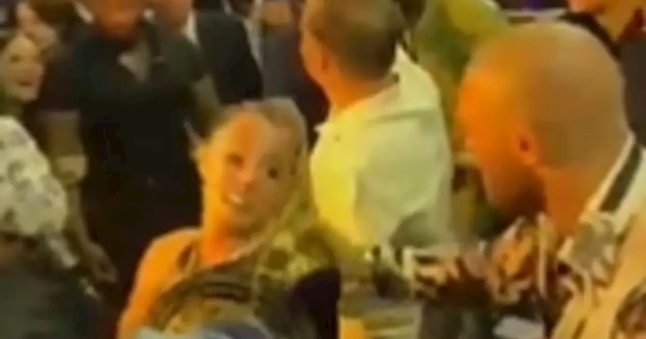 Dee Devlin appears to intervene as Conor McGregor pulls woman's hair