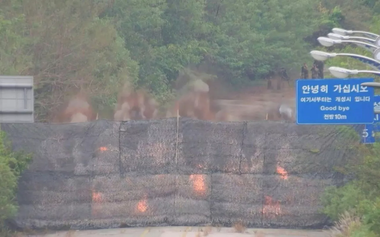 Coreia do Norte explode estradas que ligavam país com a Coreia do Sul