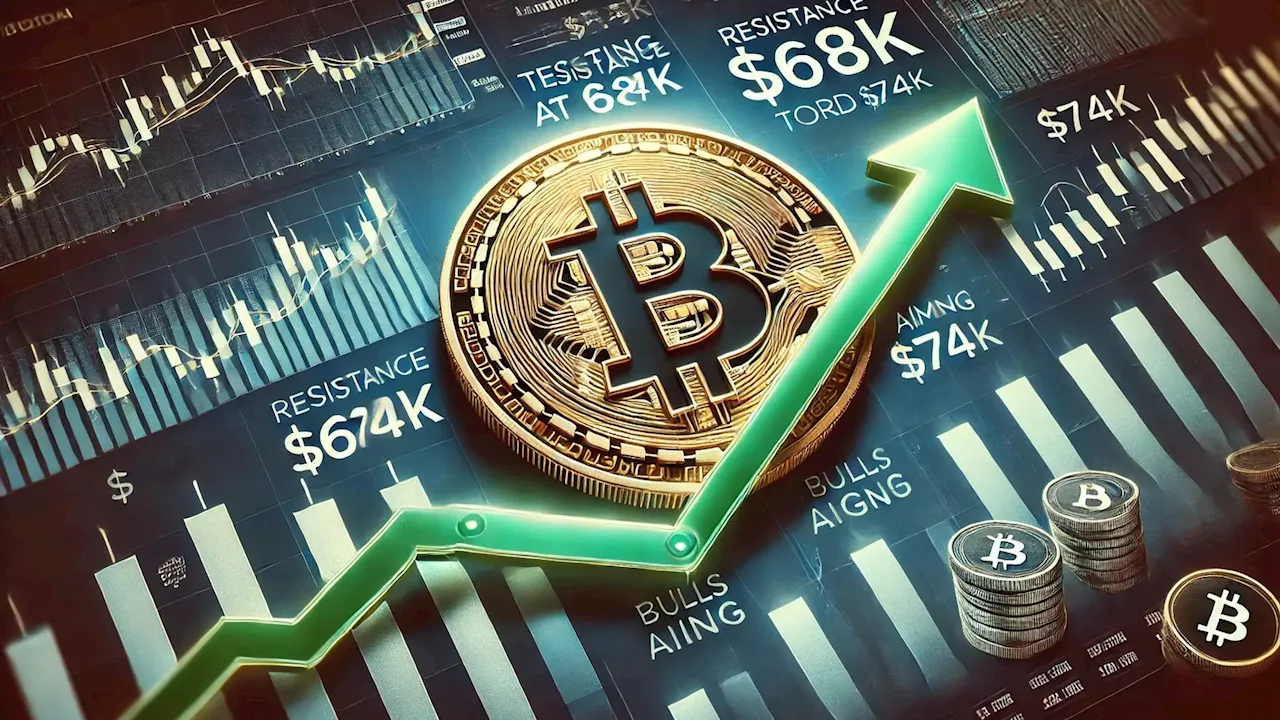 Bitcoin tests resistance at $68k as bulls set their sights on $74k