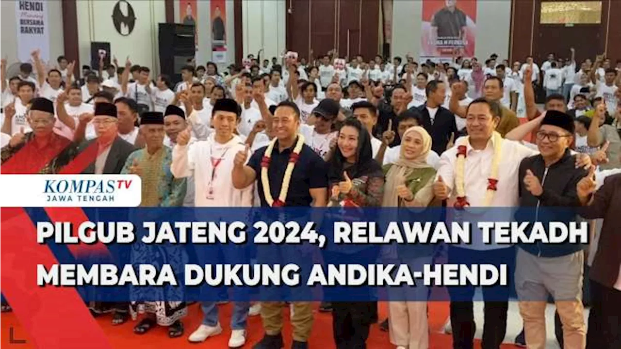 Pilgub Jateng 2024 Relawan Tekadh Membara Dukung Andika-Hendi