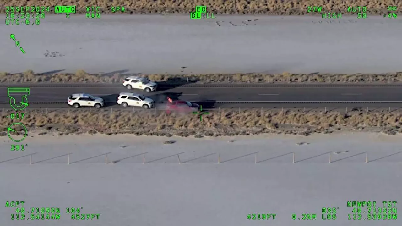 Utah DPS helicopter captures fiery end to lengthy Tooele County pursuit