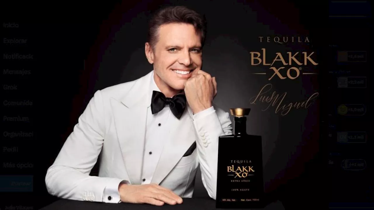 Luis Miguel lanza Blakk XO, el primer tequila negro en el mundo