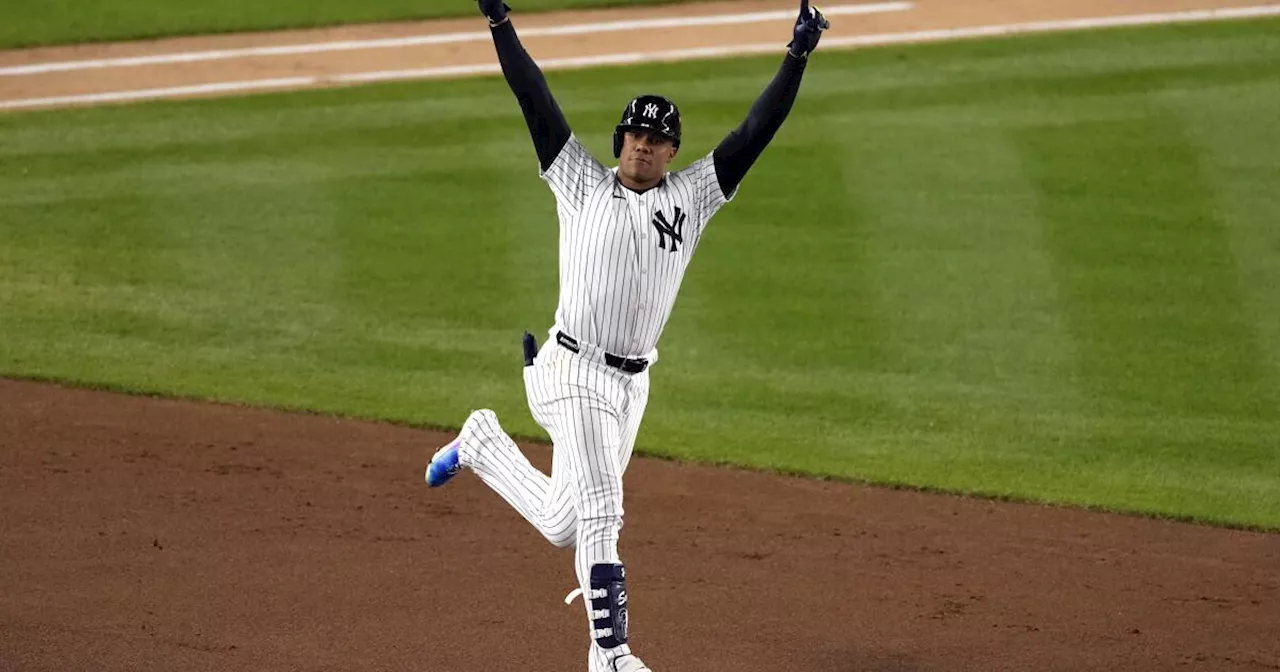 Soto y Stanton suenan jonrones, Yankees vencen a descontrolados Guardianes al abrir serie