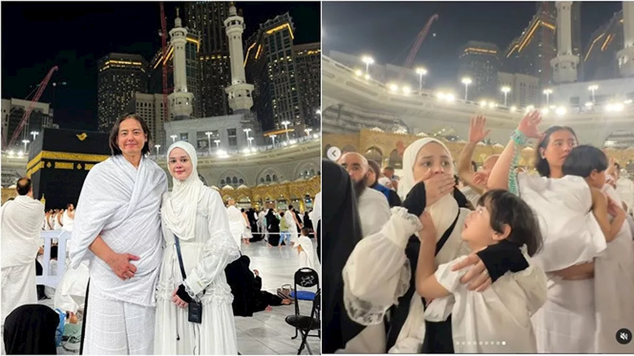 6 Potret Roger Danuarta dan Cut Meyriska Jalani Umrah, Khusyuk di Depan Ka'bah