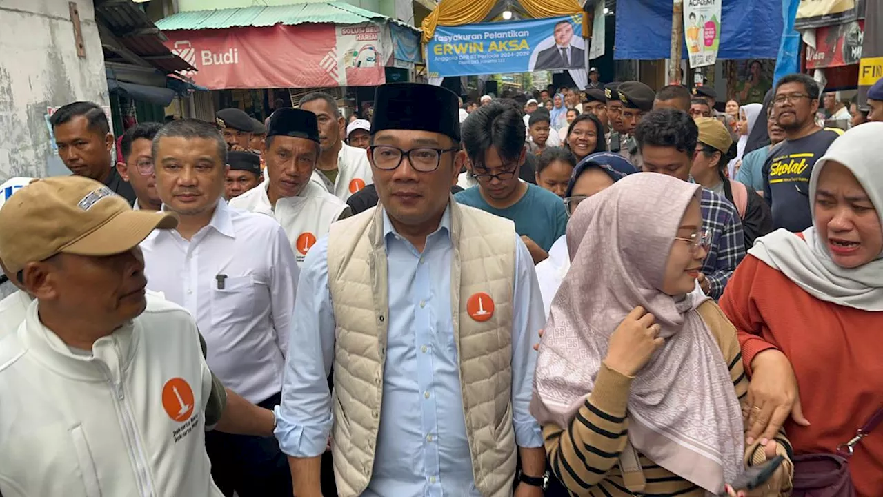 Ridwan Kamil Janji Lanjutkan Program Anies di Hadapan Warga Papanggo Jakarta Utara