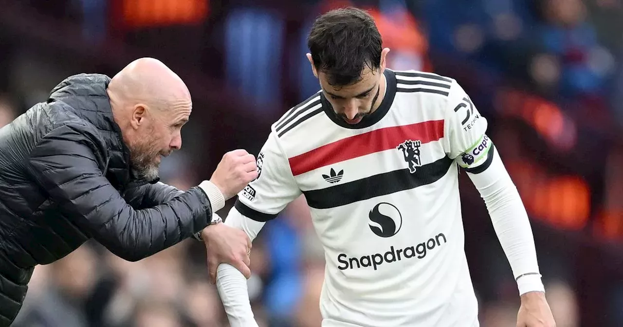 Bruno Fernandes and Man United players told to 'stop hiding behind Erik ten Hag'