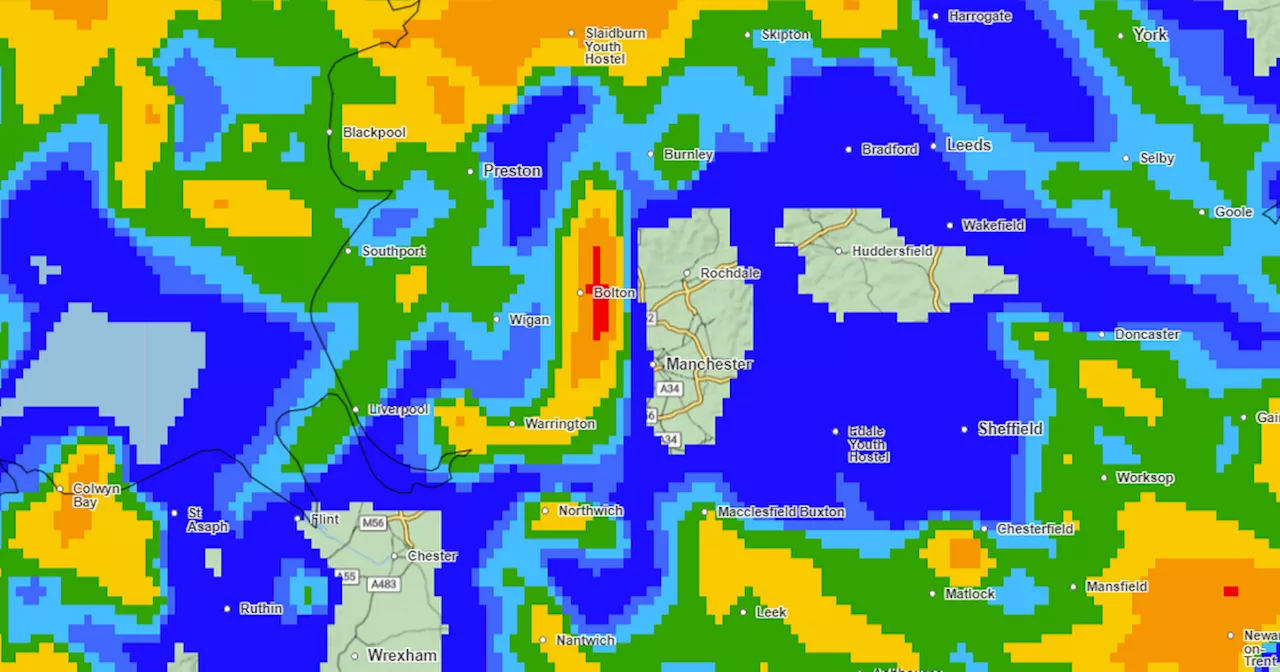 Met Office maps show when heavy rain will hit as yellow warning comes into force