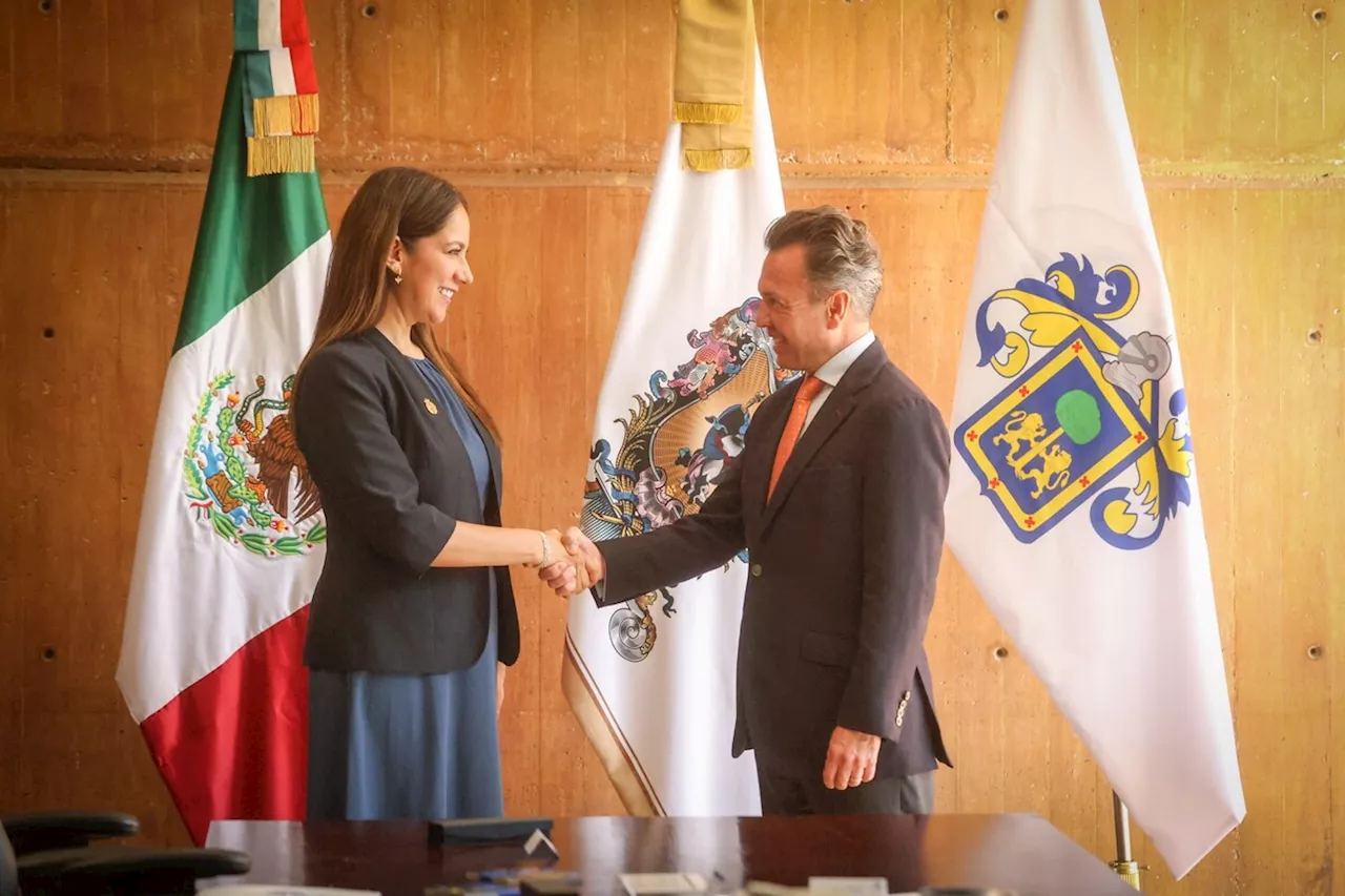 Pablo Lemus acuerda colaboración regional con Libia Dennise para beneficio de Jalisco y Guanajuato