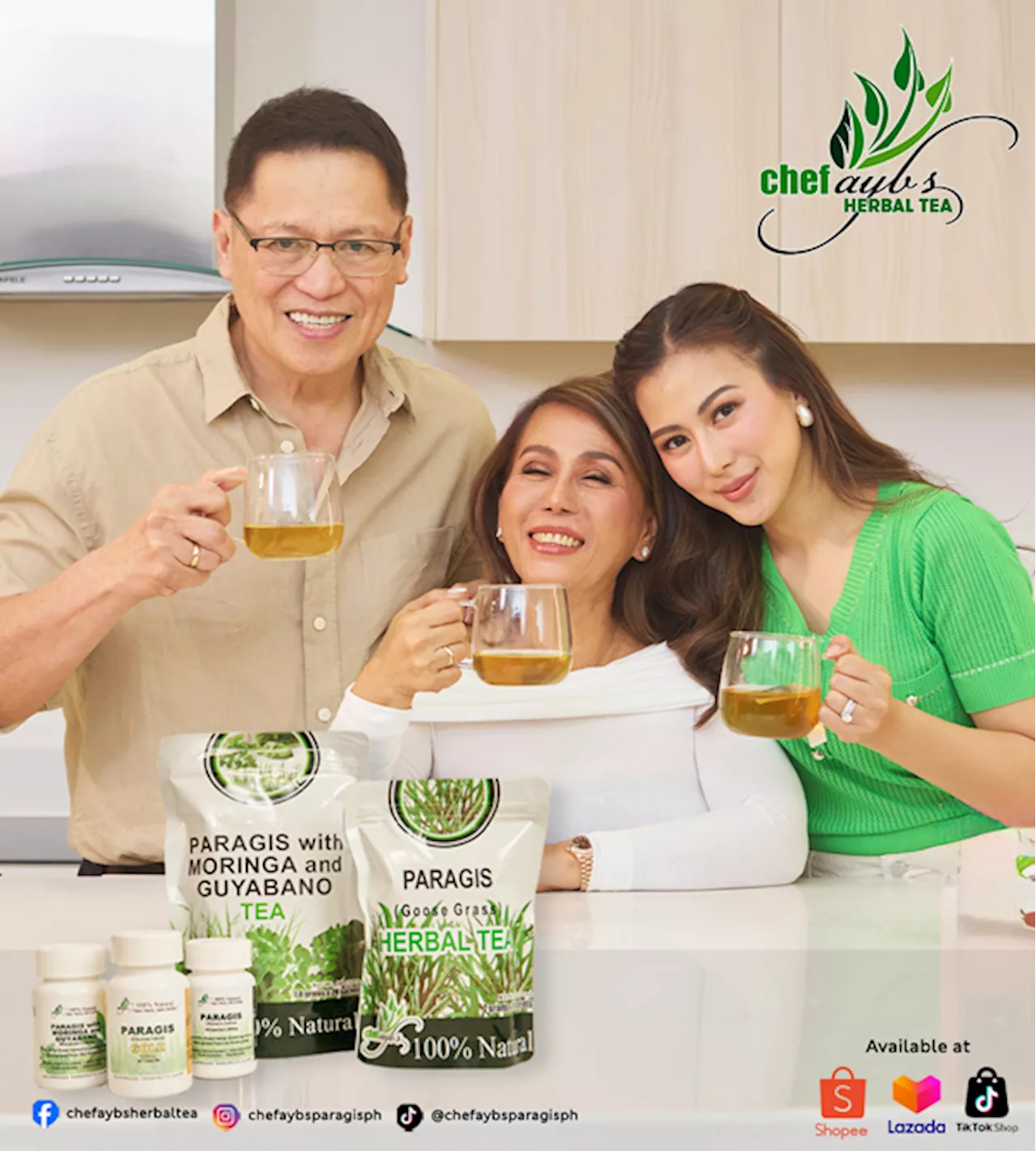 Chef Aybs' Paragis Tea launches new campaign with Gonzaga family as brand ambassadors