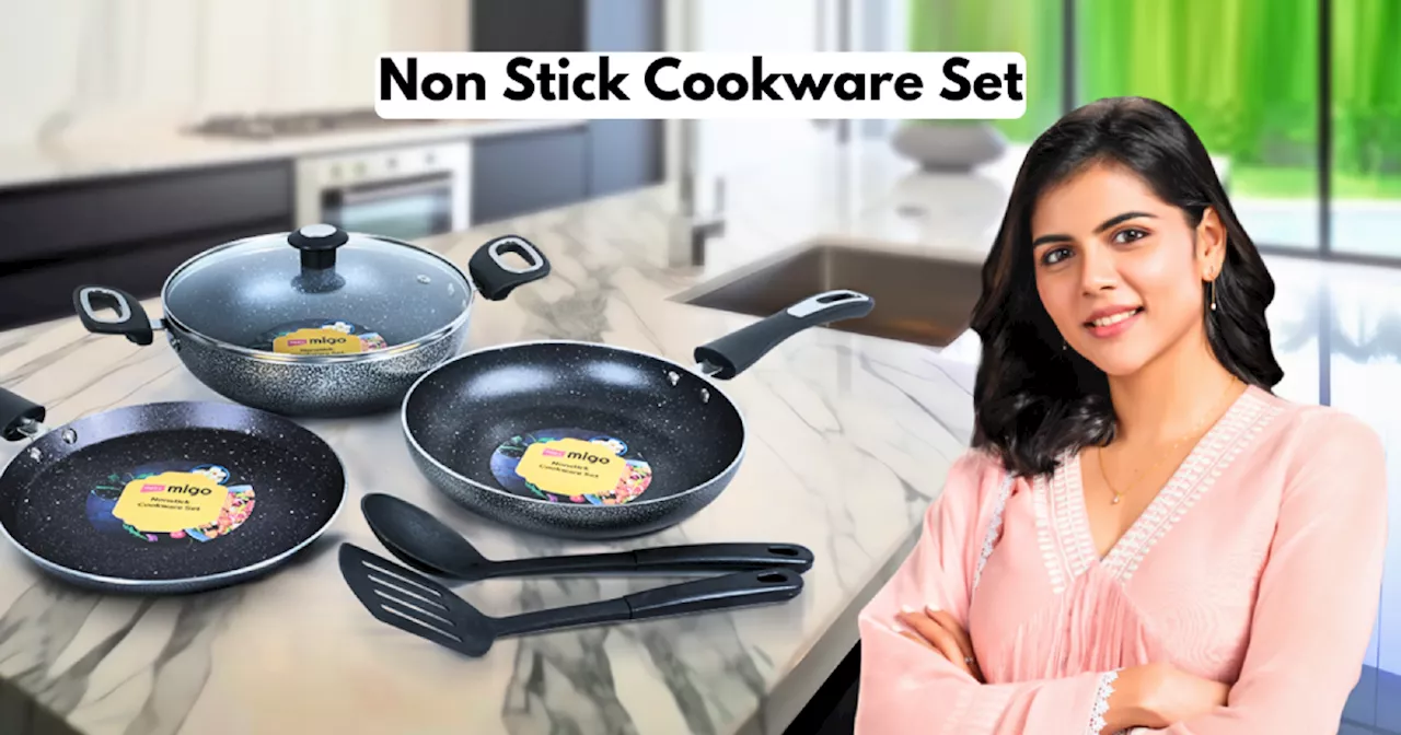 नॉन स्टिक Cookware Set से कुकिंग हो जाएगी काफी ज्यादा आसान, Amazon Sale में मिल रहा है 63% तक बंपर डिस्काउंट