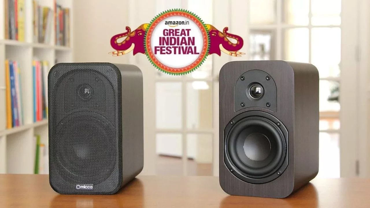 Great Indian Festival Sale 2024 में बुकशेल्फ Speakers का दाम हुआ धड़ाम! मिल रहा 62% तक का डिस्काउंट, सस्ते में लाएं घर