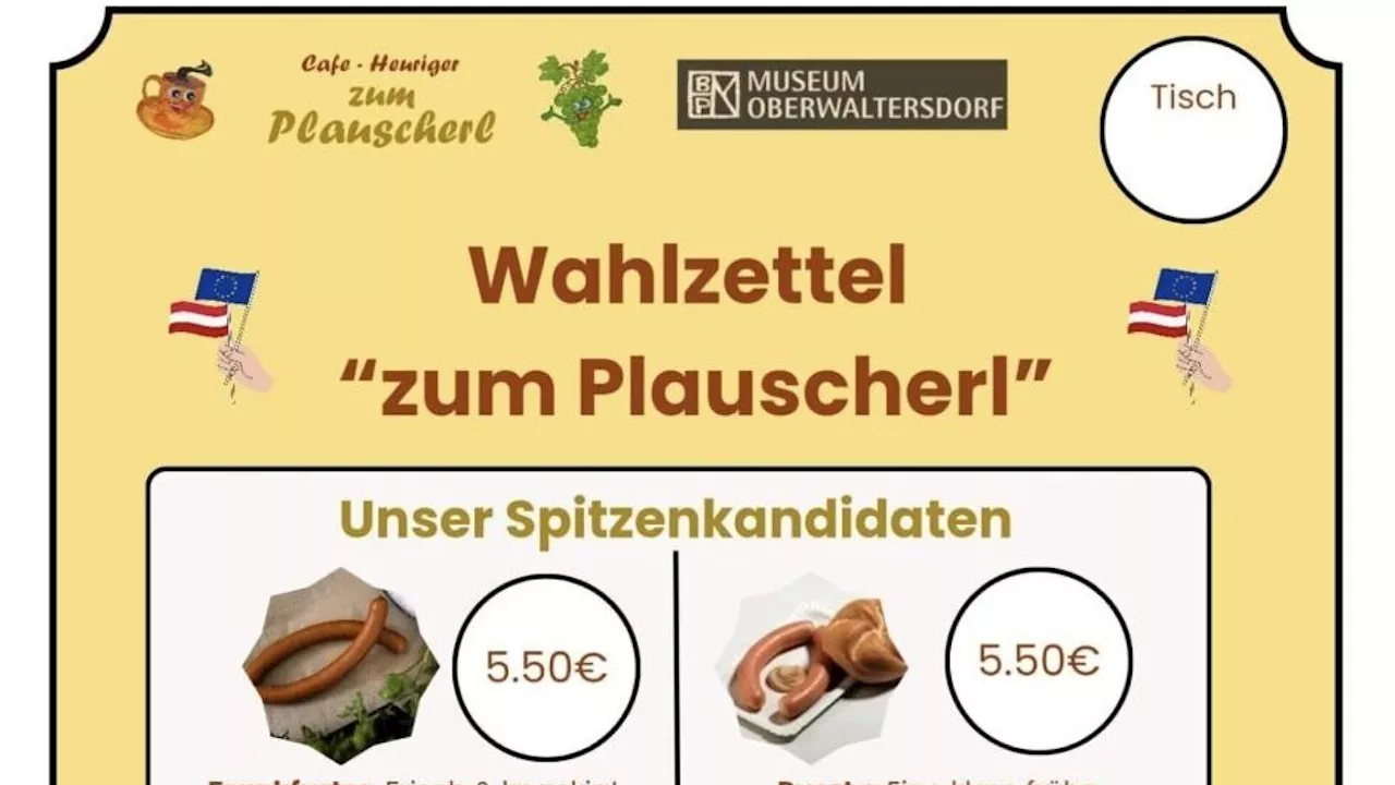 Die Qual der Wahl: Kulinarischer Wahlzettel sorgte für Aufregung