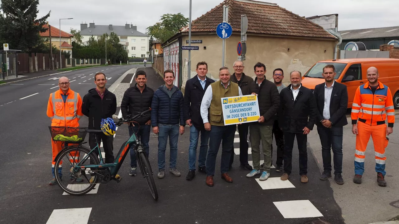 Freie Fahrt in Gänserndorf: Zwei Fahrbahnen sind fertig saniert