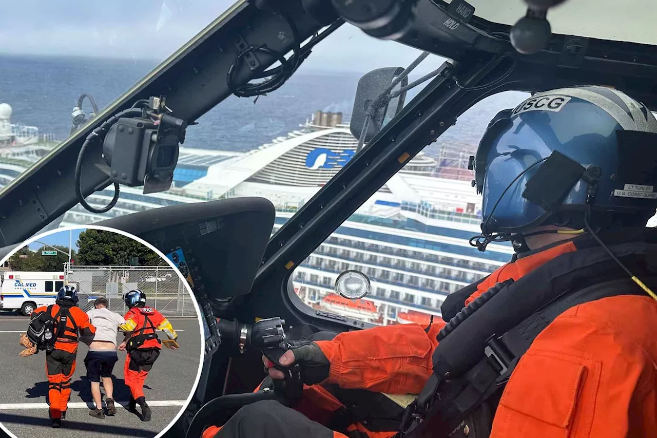 Coast Guard hoists sick passenger from cruise ship nearly 170 miles from California coast