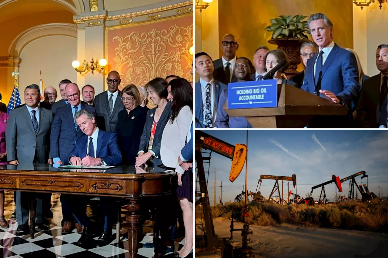 Gavin Newsom signs bill against surging gas prices: Big Oil has 'been screwing you for decades'