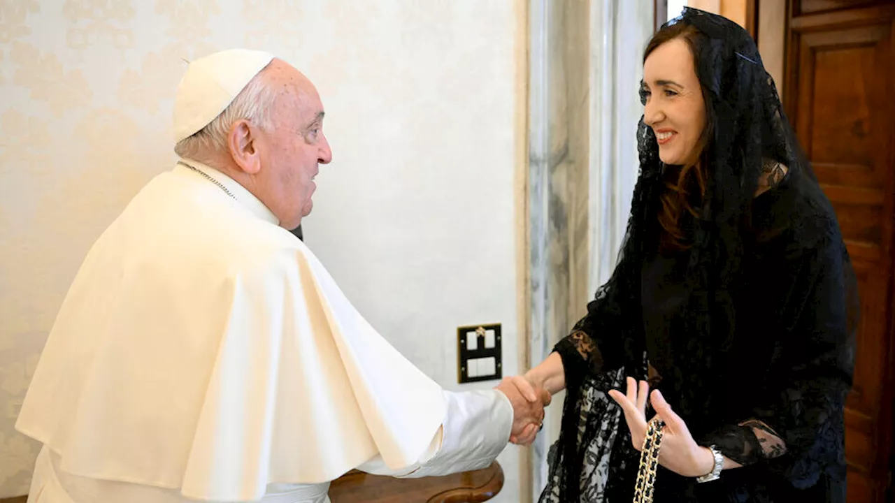 Villarruel se reunió con el Papa y utilizó la foto para chicanear a Milei