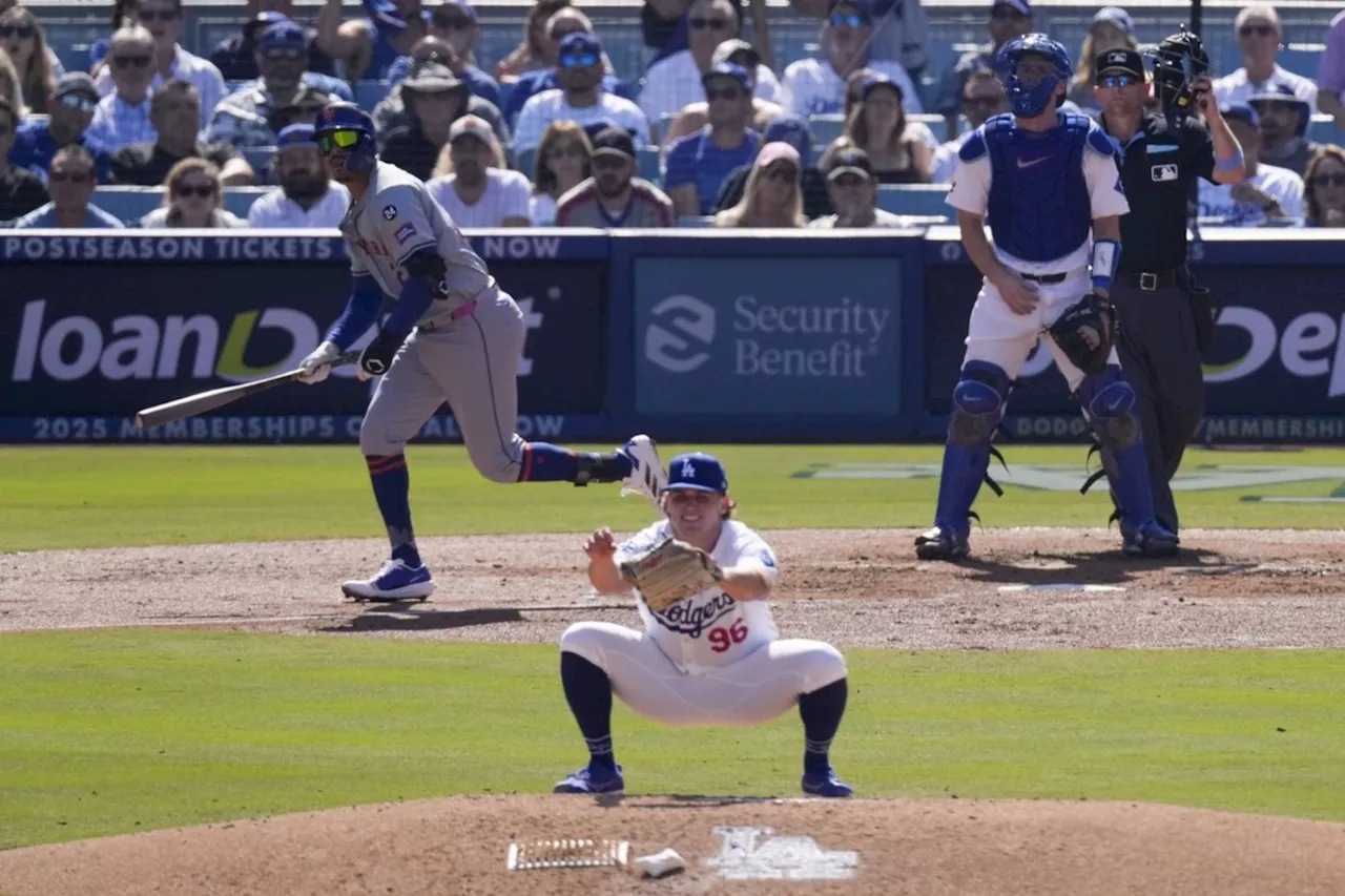 Lindor homers as Mets stop Dodgers' scoreless streak in 7-3 win, tie NLCS 1-1