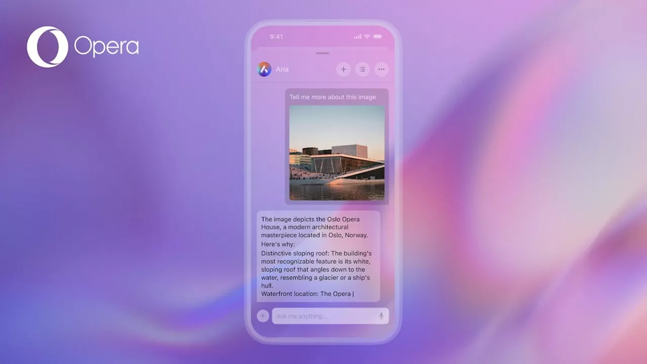 Opera One updated with new AI-based functionality on iPhone