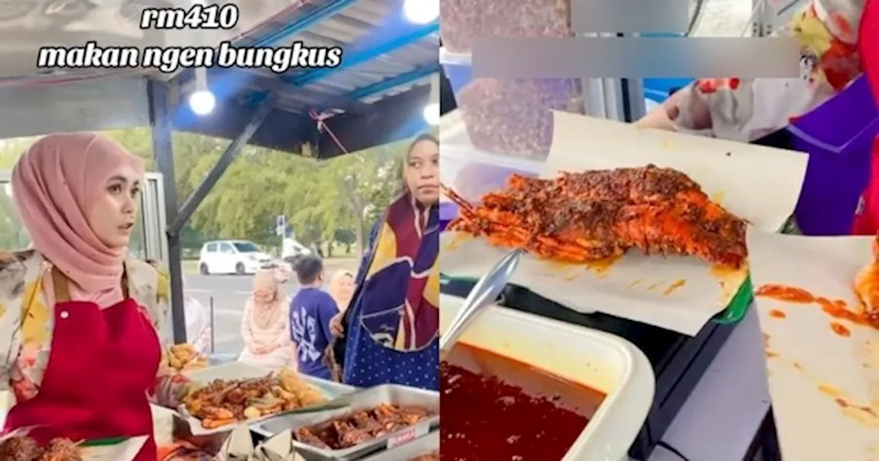 [VIDEO] Nasi Lemak Berharga RM410 Jadi Bualan Ramai - 'Lobster Memang Mahal, Okay Lah Tu'