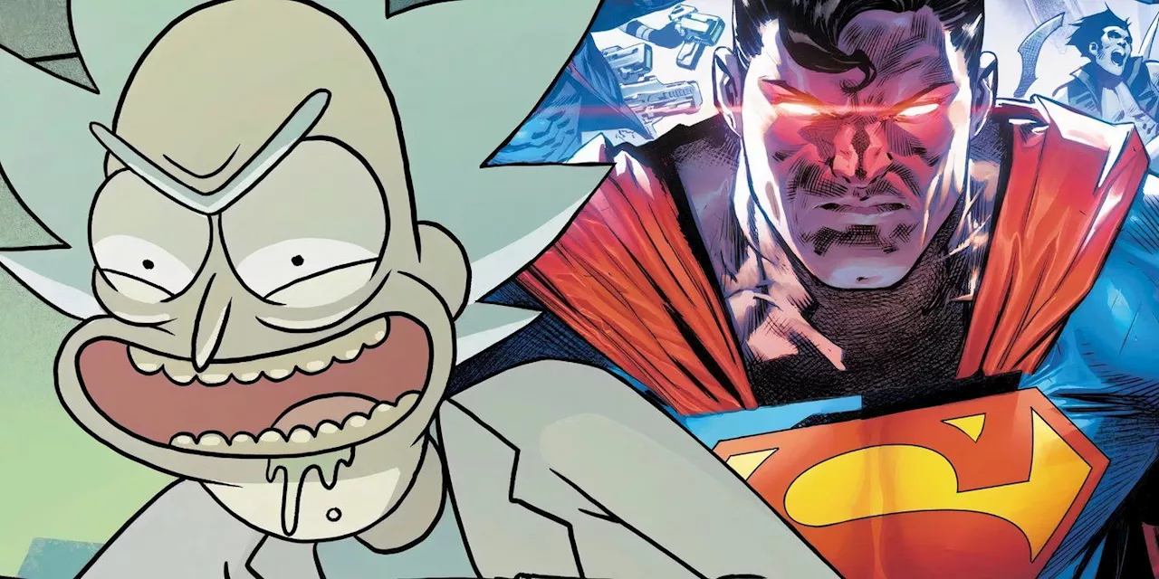 Superman vs Rick Sanchez Officially Begins with the Perfect First Move