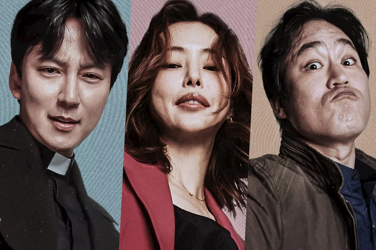 Kim Nam Gil, Honey Lee, And Kim Sung Kyun Are Ready To Battle Against Evil In “The Fiery Priest 2” Posters