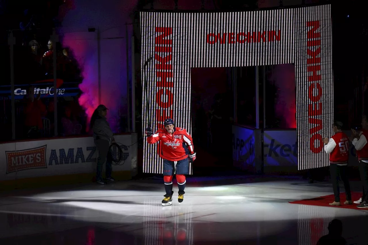 Alex Ovechkin is shifting to right wing for the Capitals' second game of the season